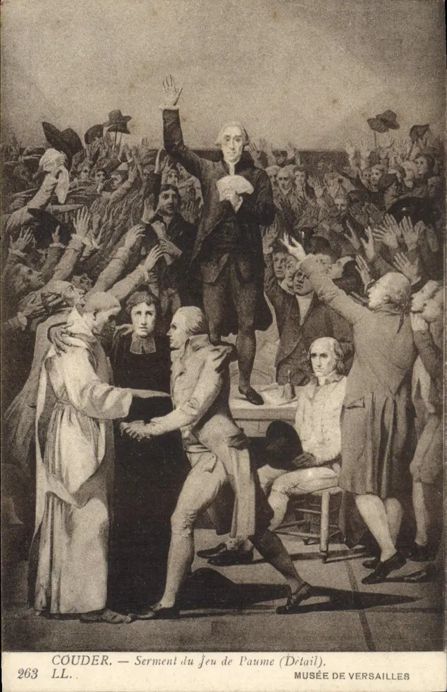 Giuramento del Jeu de Paume — dettaglio — Coudier, Museo di Versailles, n° 263 - Recto