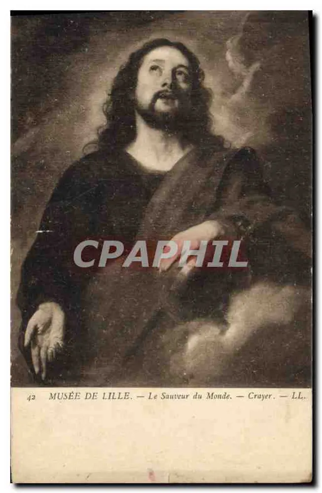 Museu de Lille — O Salvador do Mundo — Crayer — LL. - Frente