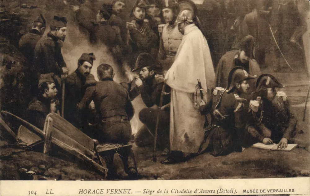 Belagerung der Citadel von Antwerpen — Detail — Horace Vernet, Musée de Versailles - Vorderseite