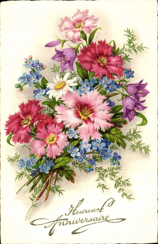Mazzo de flores — Aniversário — Gellâro, n° 83 - Frente