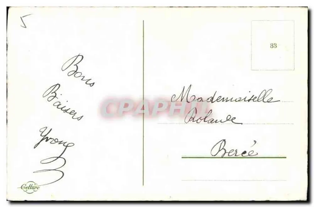 Mazzo de flores — Aniversário — Gellâro, n° 83 - Verso