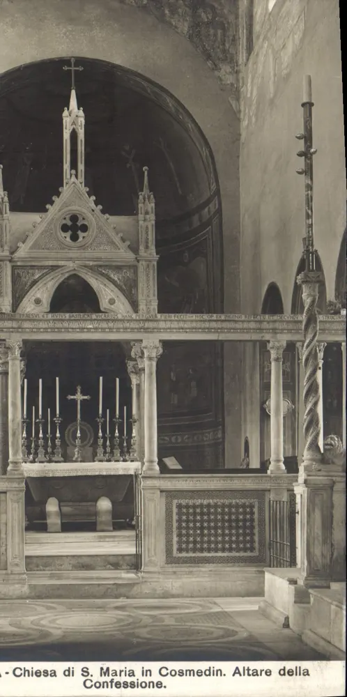 Kirche S. Maria in Cosmedin — Altar der Beichte — unbekannter Verlag - Vorderseite