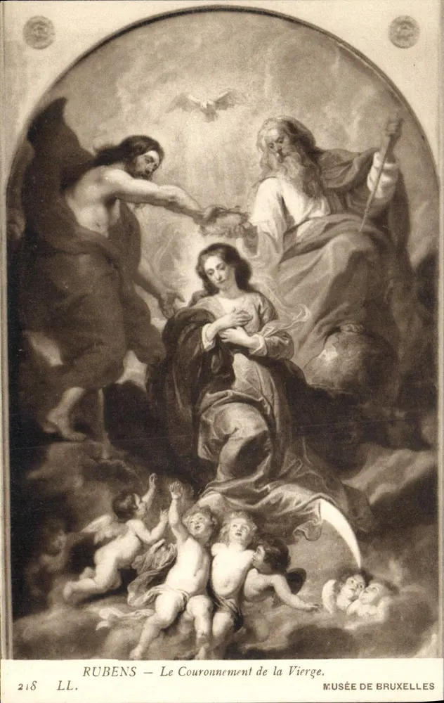 Rubens — Die Krönung der Jungfrau — Museum von Brüssel - Vorderseite