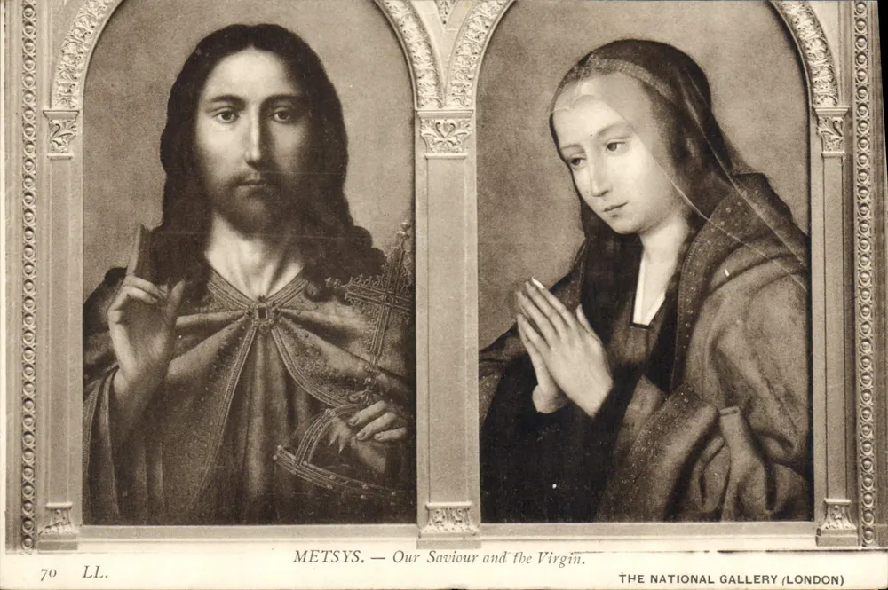 Metsys — Nosso Salvador e a Virgem — The National Gallery (London) - Frente