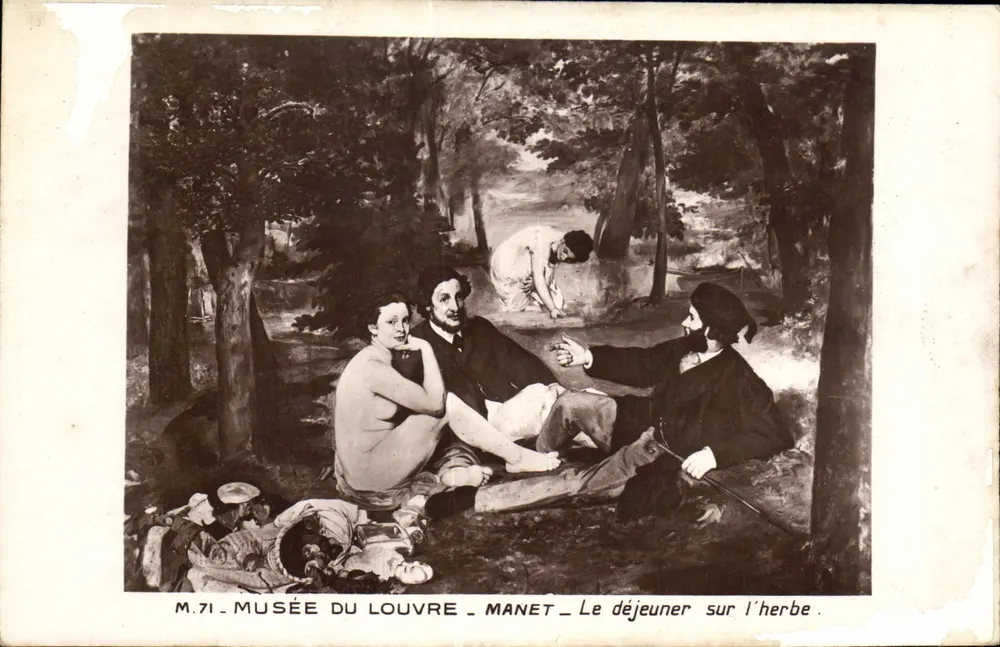 O almoço na grama — Manet — Museu do Louvre — M.71 - Frente