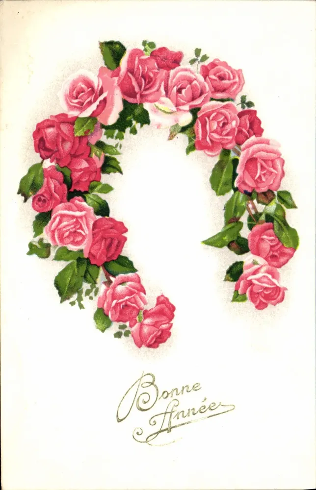 Bouquet de roses — Boa Ano — Fleurs-GIL N° 030 - Frente