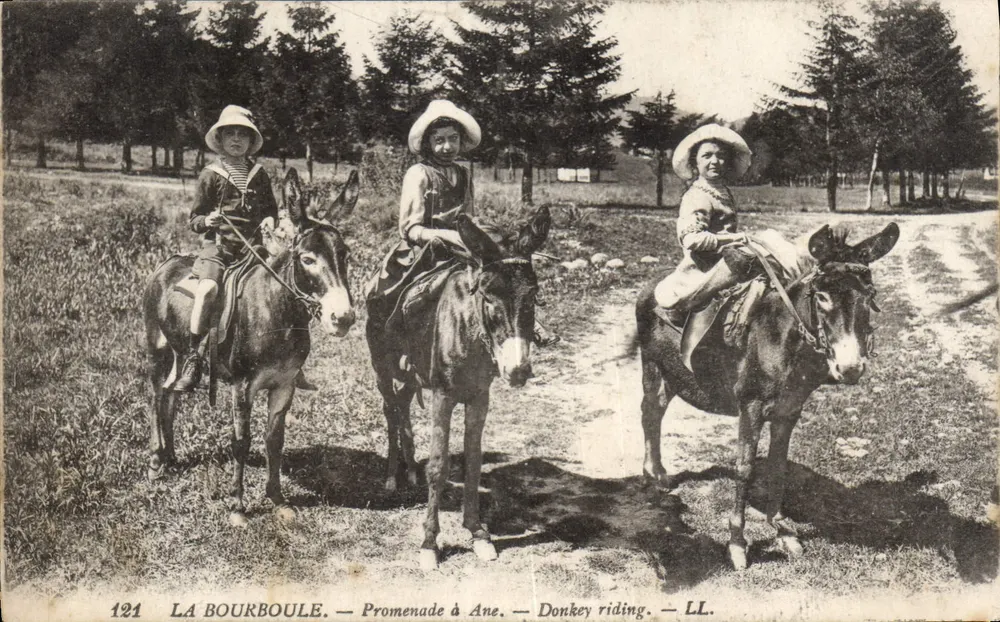 La Bourboule — Promenade op paard — LL. — N° 121 - Voorkant