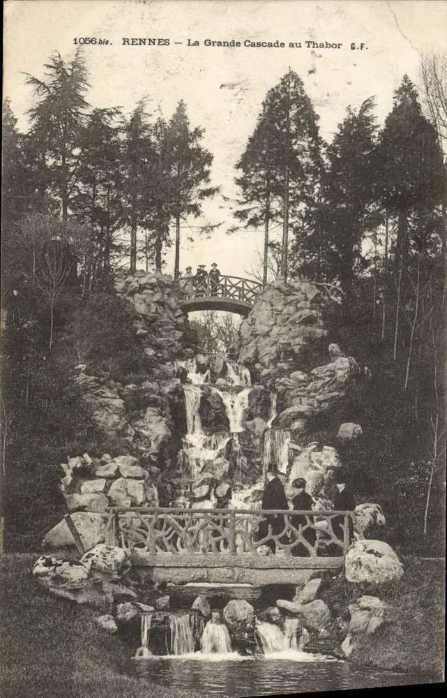 Rennes — A Grande Cascata no Thabor — G.F. — n° 1056bis - Frente