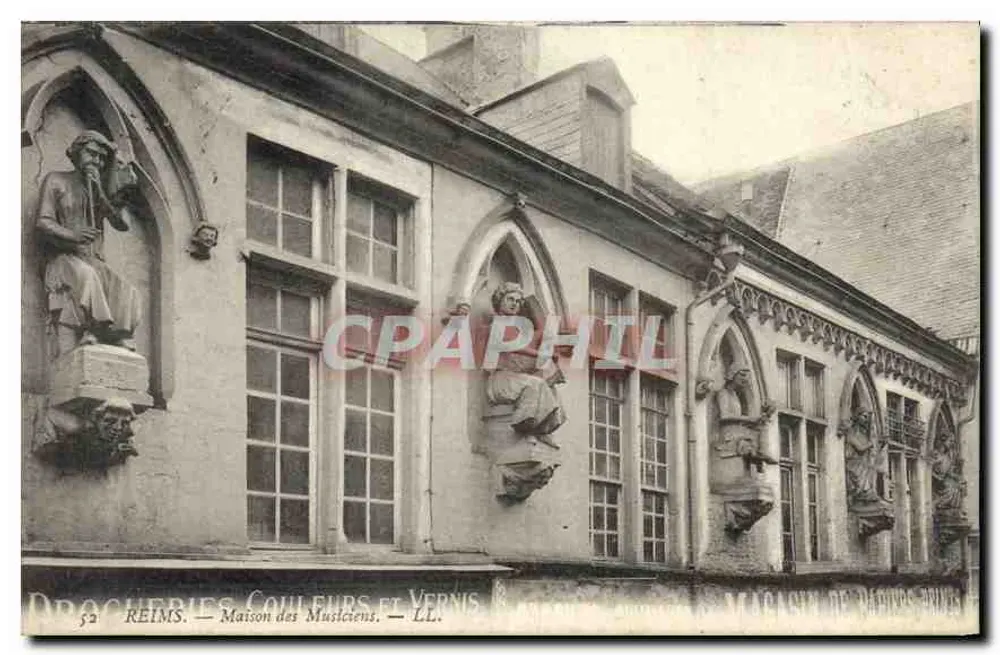 Reims — Casa dos Músicos — LL. n° 52 - Frente
