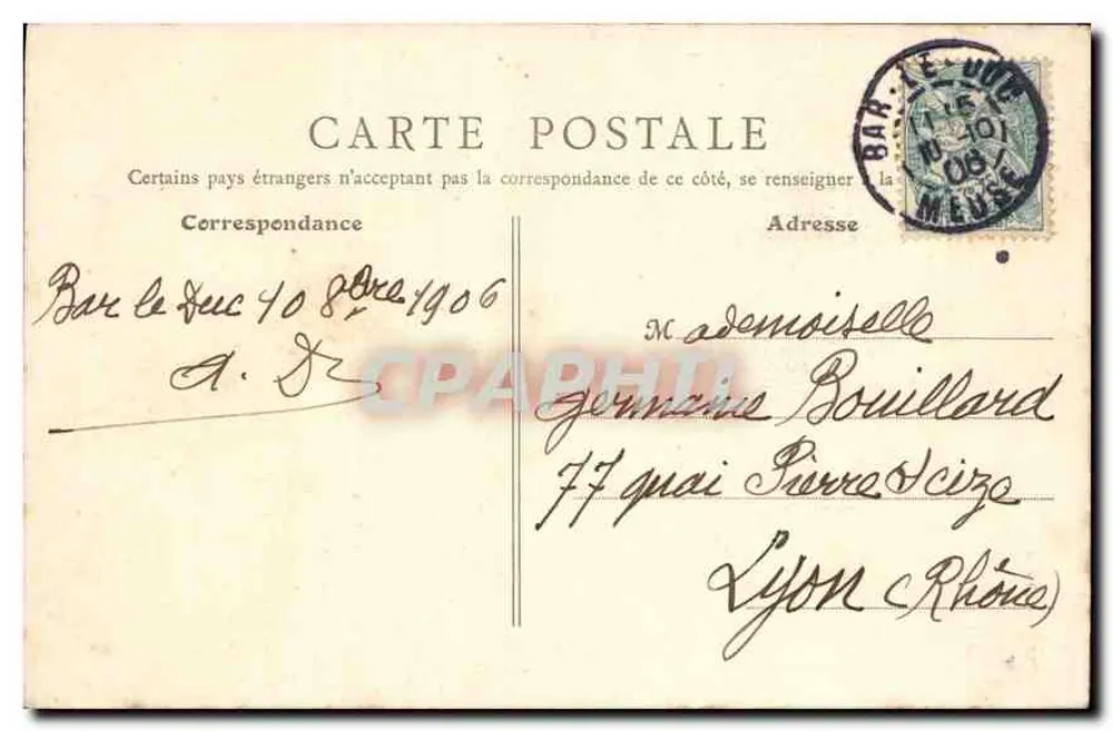 Bar-le-Duc (Meuse) - A Igreja Nossa Senhora — B. F., PARIS - Verso