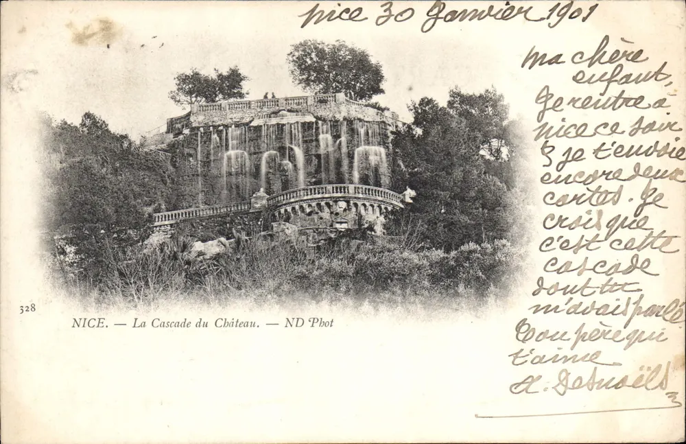 Nice — The Castle Cascade — ND Phot, no. 328 - Front