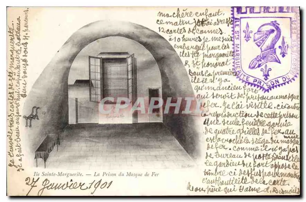 Insel Sainte-Marguerite — Das Gefängnis des Eisenmasken — Verlag: Éditions de la Poste - Vorderseite