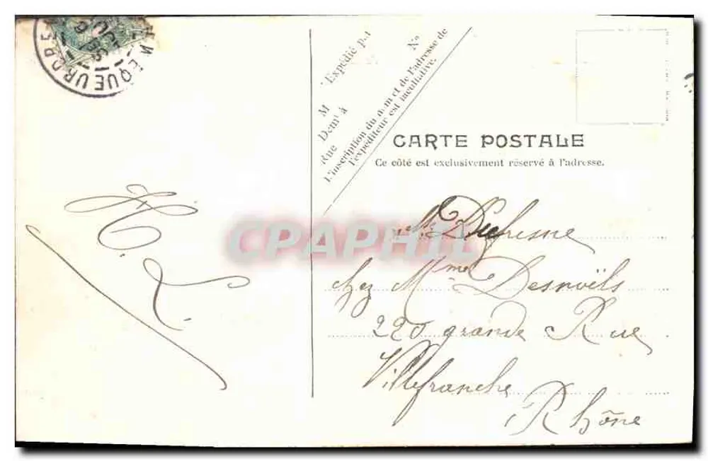 Cherbourg — A Igreja da Trindade — V.P. Paris, No. 14 - Verso