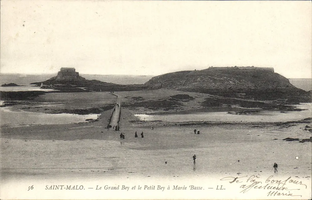 Saint-Malo — Der Große Bey und der Kleine Bey bei Ebbe — LL. n° 56 - Vorderseite