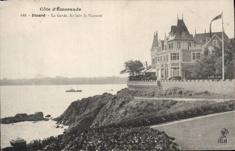 Côte d'Émeraude - Dinard - La Garde. Im Hintergrund die Vicomté — HLM - Vorderseite