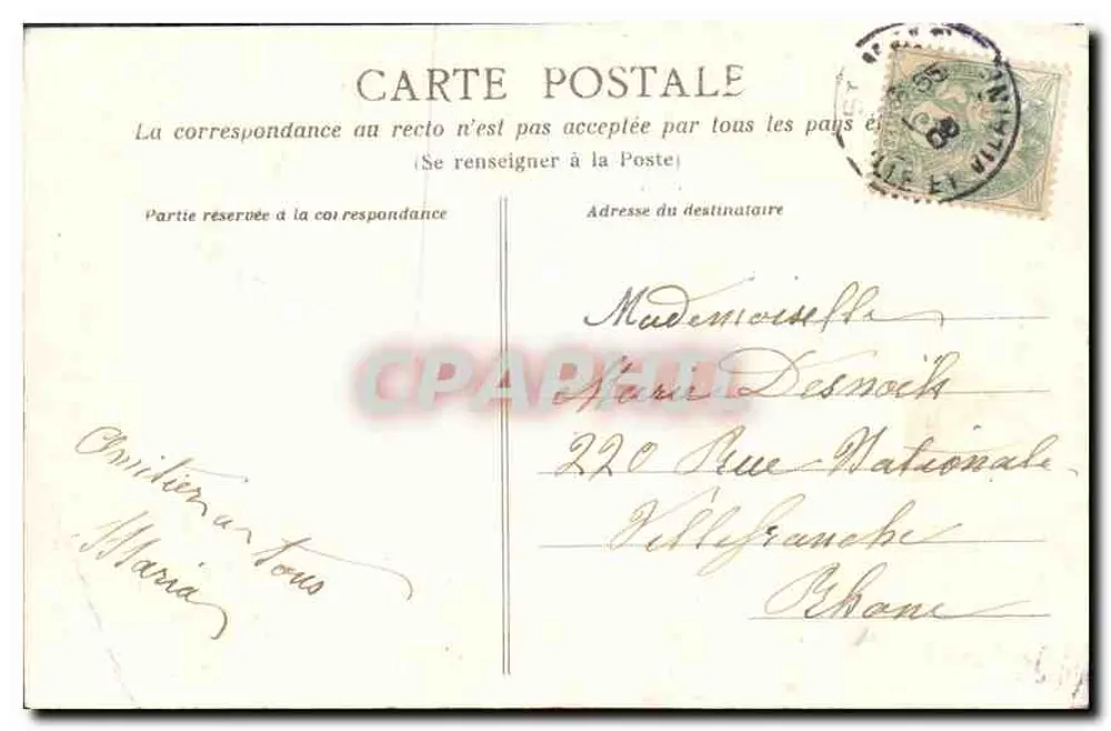 Côte d'Émeraude - Dinard - La Garde. Im Hintergrund die Vicomté — HLM - Rückseite
