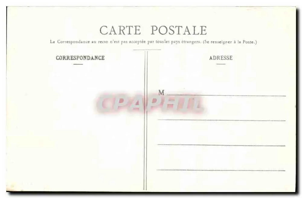 Costa de Émeraude - O Forte Lalatte — 1900, Coleção H. L. M. - Verso