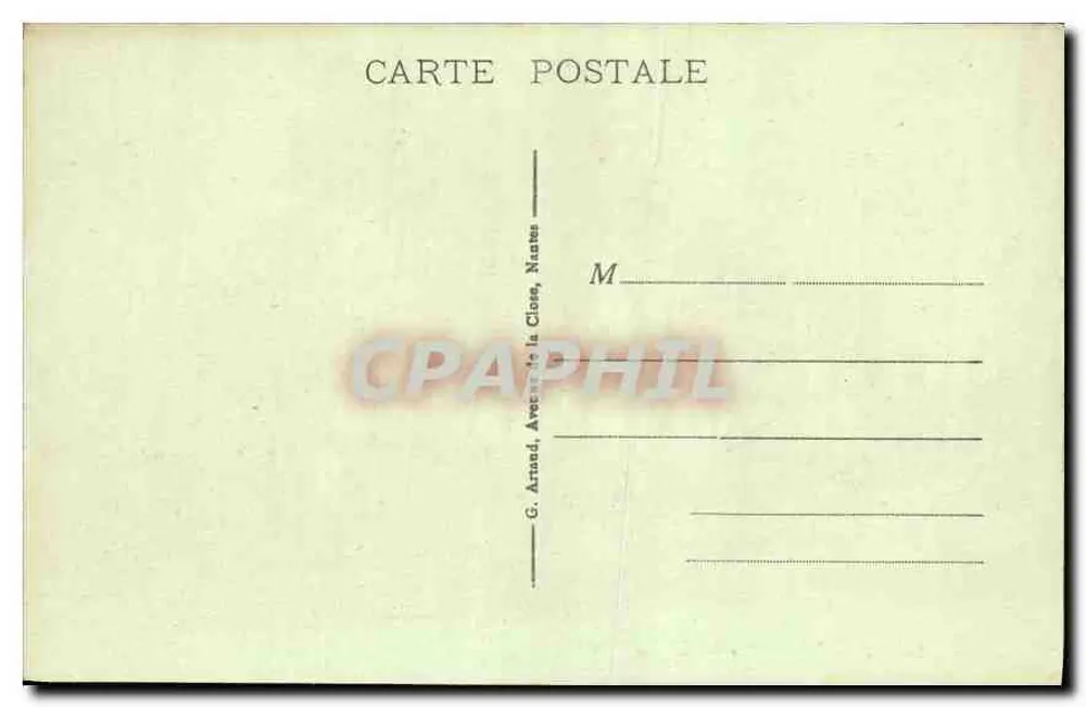 Hyères - Vista para o Mar — 84 — editor G. Arraud, Nantes - Verso
