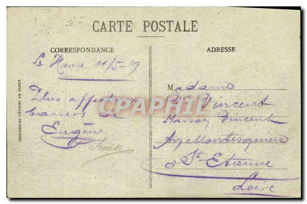 Le Havre — Allgemeiner Blick von Sainte Adresse — C.V. - 208r - Rückseite