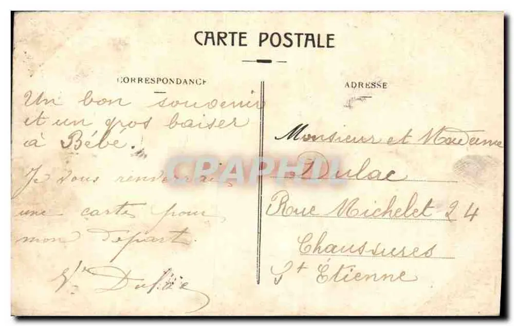 LYON - Ponte do Meio e quai Gailleton — E C L. n°209 - Verso