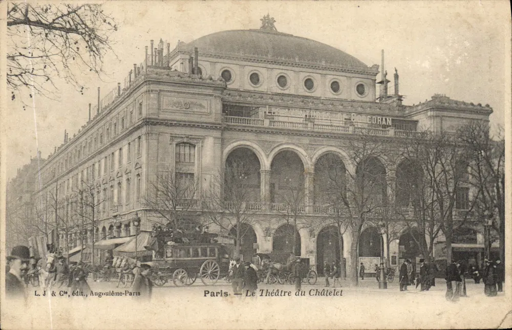 Paris — Le Théâtre du Châtelet — éditeur L. J. & Cie, Angoulême-Paris - Frente