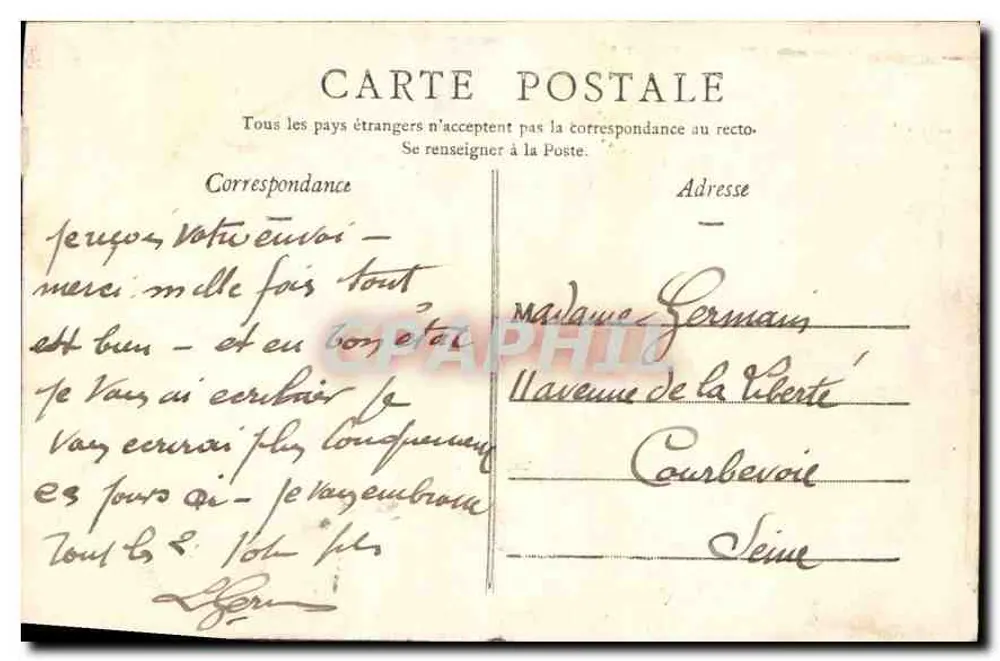 Lille - A Estátua de Napoleão (Interior da Bolsa) - Verso