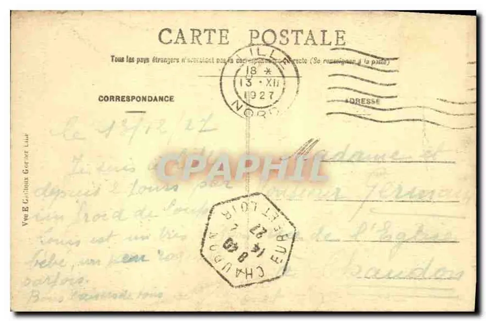 Lille - Monument comemorativo do Cerco de 1792 - E.C. n°41 - Verso