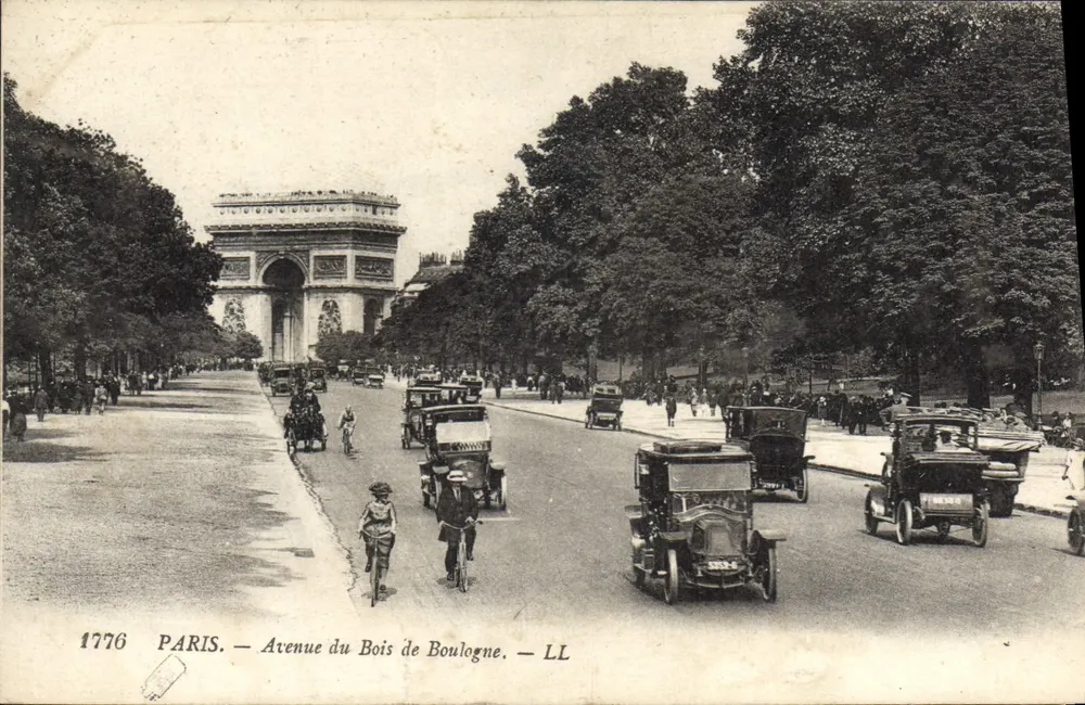 Paris — Avenue du Bois de Boulogne — LL - Vorderseite