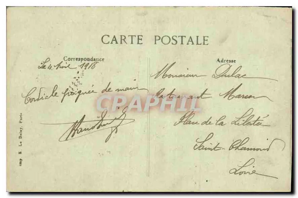 PARIS — Place Denfert-Rochereau — Der Belforter Löwe, Reduktion des geschnitzten Belforter Löwen, von Bartholomé - Rückseite
