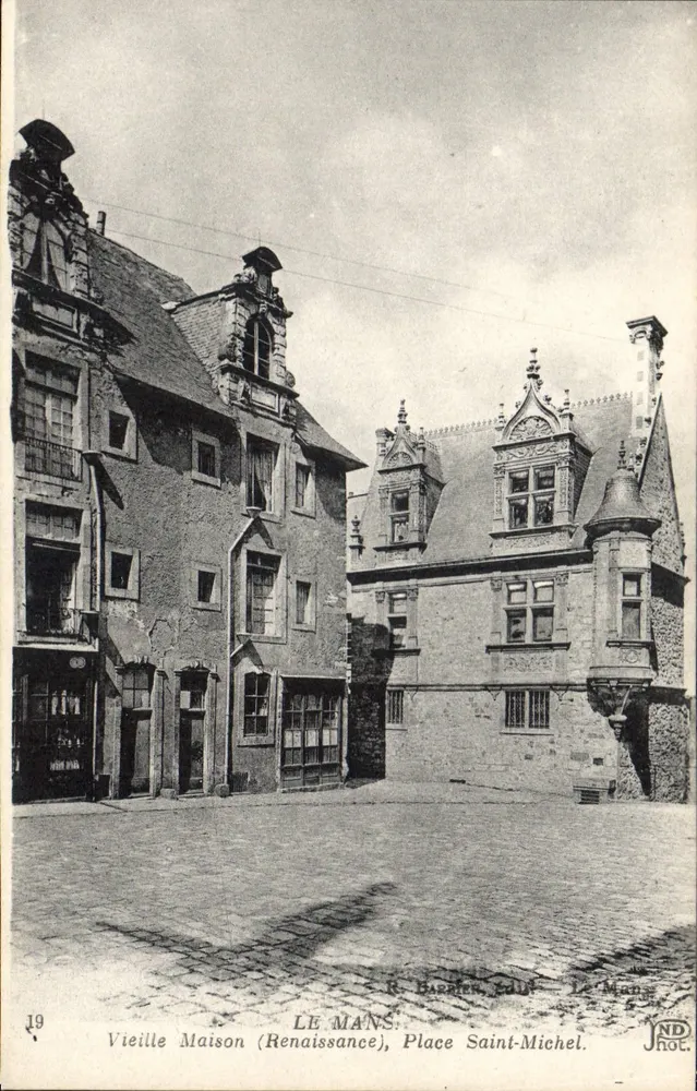 Le Mans — Altes Haus (Renaissance), Place Saint-Michel — R. Bremont, Milch, Le Mans, JNDhot, n°19 - Vorderseite