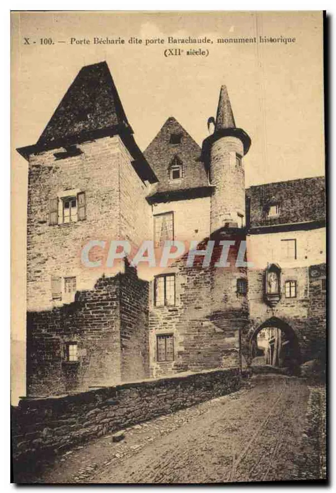 Porte Bécharie, auch Porte Barachaude genannt — historisches Denkmal (12. Jahrhundert) — Serie X-100 - Vorderseite