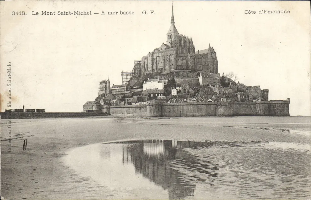 Mont Saint-Michel — przy niskiej mierze — G.F. Côte d'Emeraude - Awers