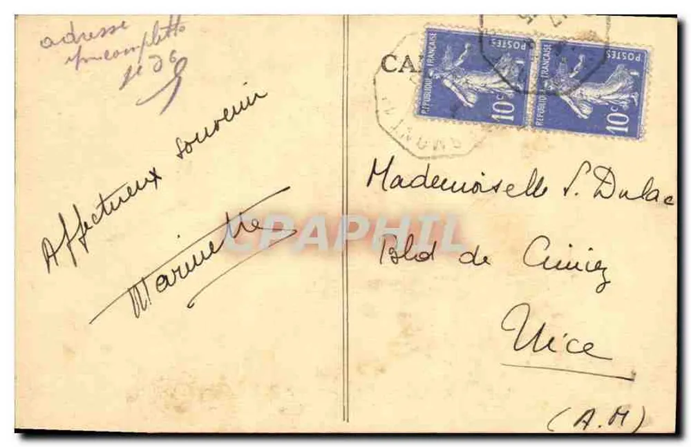 Arredores de Brioude — Castelo de PAULHAC — Édit. Lancel Gélaire, Brioude - Verso
