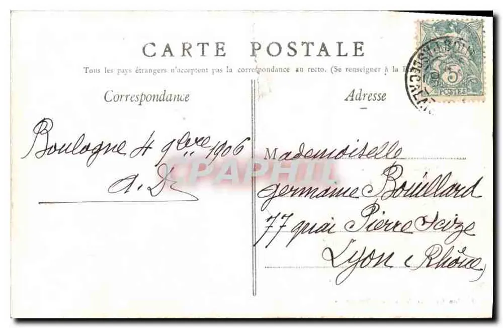 Boulogne-sur-Mer — Der Calvaire der Fischer — Phéron Galeries des Deux-Passages - Rückseite