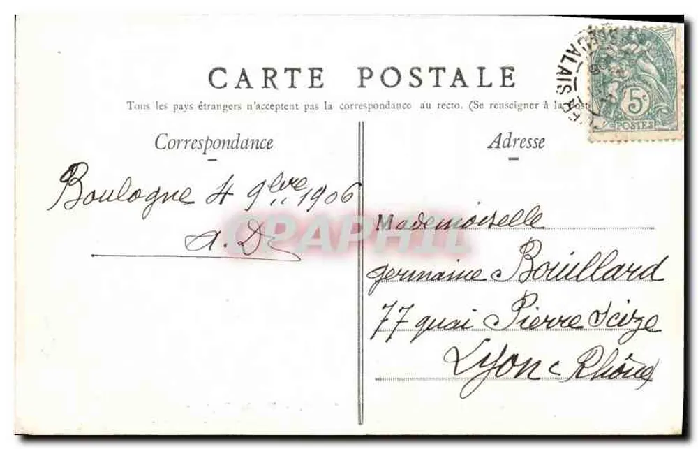 Boulogne-sur-Mer — Tor zur Gayole — Edition Galeries des Deux-Ponts 17 - Rückseite