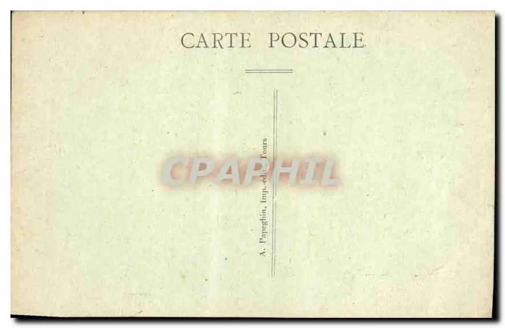 Tours (Loire) — Municipal Theatre — A. Popéghin, Verlag — Tours - Rückseite