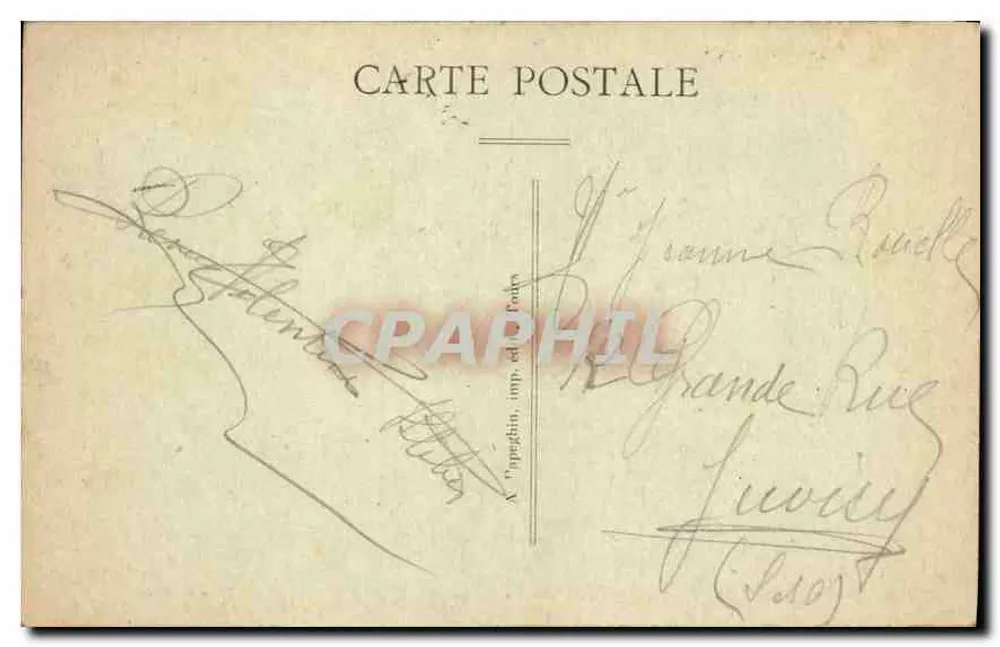 Tours (Loire-et-Loire) — Das Neue Rathaus — Verlag A. Papaglin, Nr. 58 - Rückseite