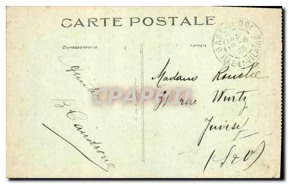 Costa de Émeraude — Túmulo de Chateaubriand — editor Saint-Malo, n° 202 - Verso
