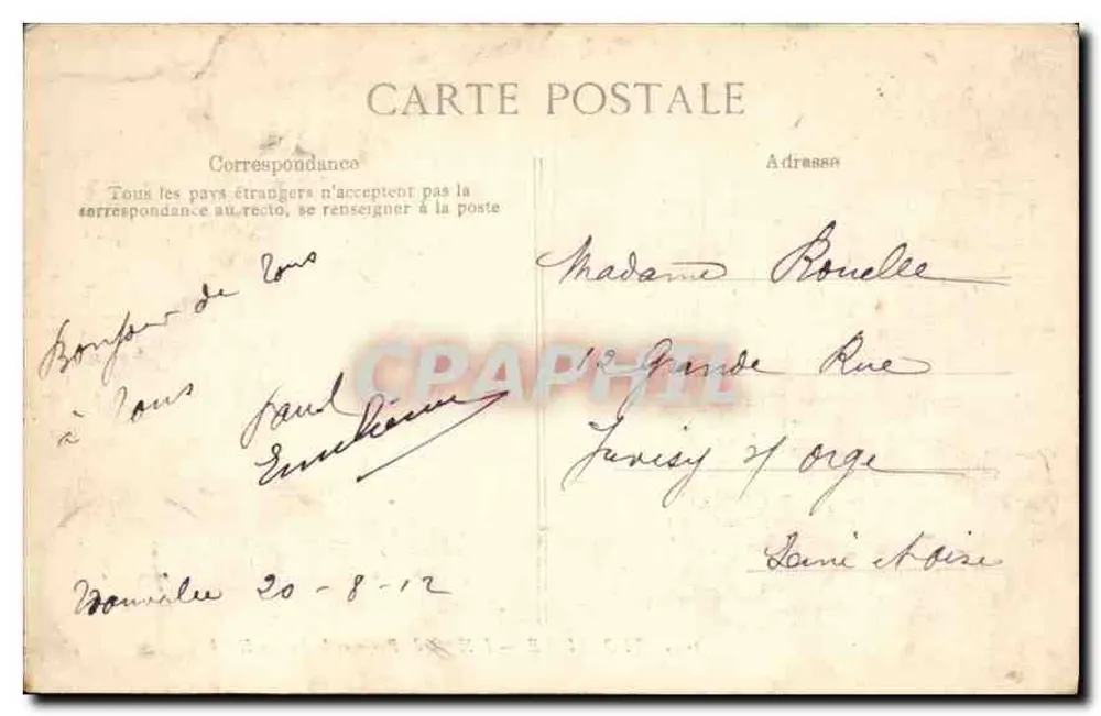 Trouville — Das Hotel de Paris und das Palace Hotel — BPD, Nr. 105 - Rückseite