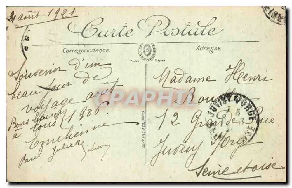 Trouville — Ankunft des Schiffs aus Havre — LL - Rückseite