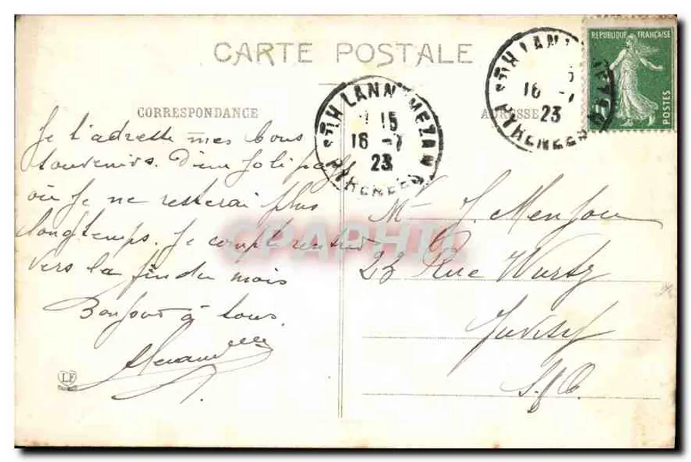 Les Basses-Pyrénées — Pau — La Gare du Midi et le Pic du Midi d'Ossau — éditeur : Les Basses-Pyrénées, n° 69 - Rückseite