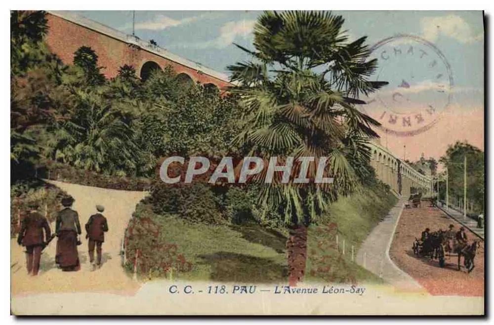 Pau — A Avenida Léon-Say — C.C. 118 - Frente