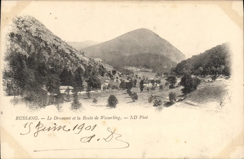 Bussang — Der Drumont und die Wesserlingstraße — ND Pbot - Vorderseite