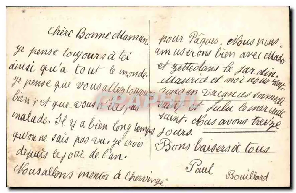 LYON — Le Palais de Justice et Fourvière — M.F. - Verso
