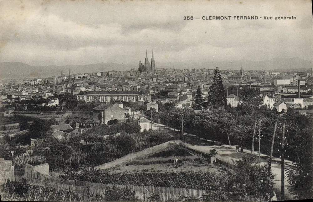 Clermont-Ferrand — Vista geral — editor desconhecido, n° 356 - Frente