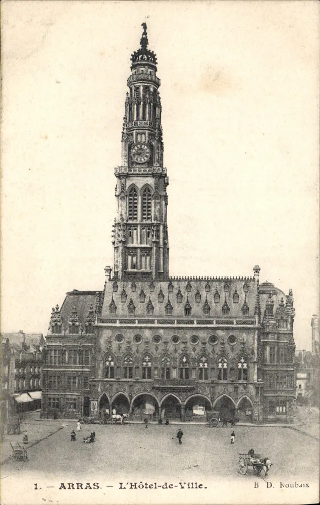 Arras — O Hotel-de-Ville — B. D. Koubaix, n°1 - Frente
