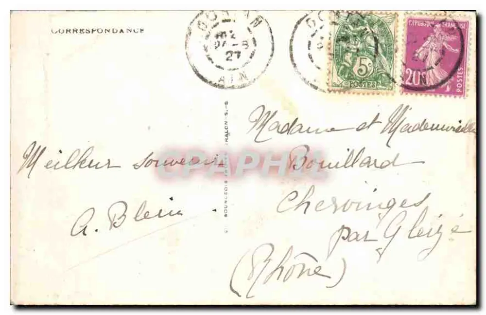 St-CLAUDE - Le Faubourg Marcel — Jura-Touriste, Verlag unbekannt - Rückseite