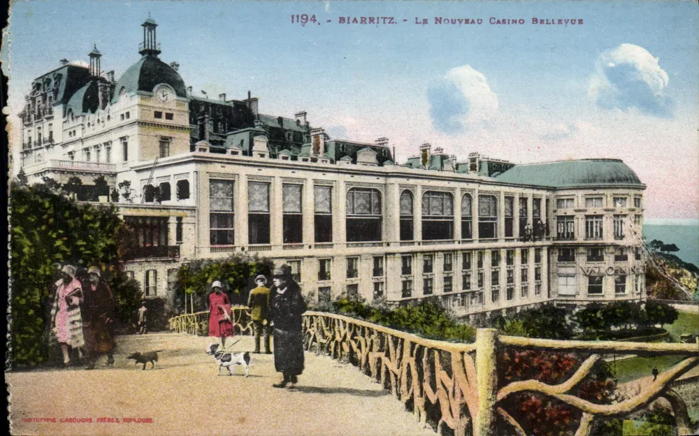 Biarritz - Das Neue Bellevue-Casino — Phototypie Larbouches Frères, Toulouse, Nr. 1194 - Vorderseite
