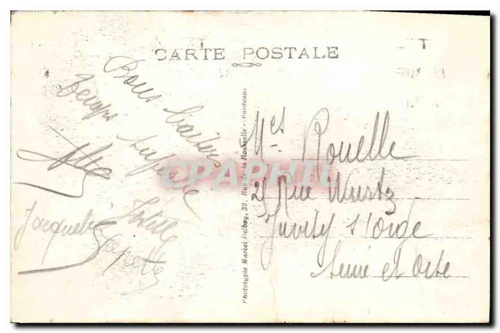 Biarritz (B.-P.) — Strand en Plein Bellevue — M. D. - Achterkant