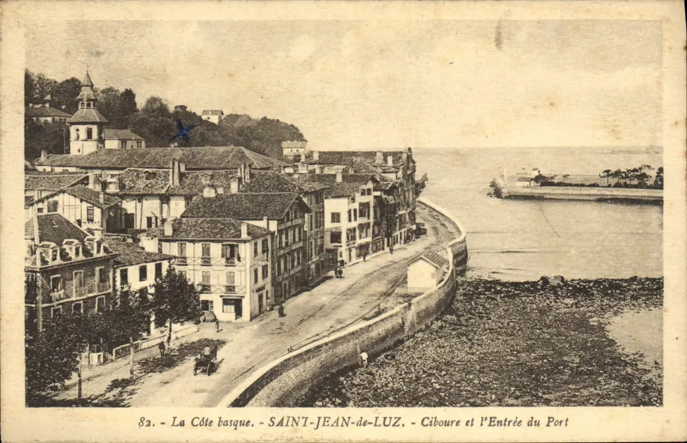 Saint-Jean-de-Luz — Ciboure und der Hafen-Eingang — Verleger: Bromatype Gaumont, Laugon (Gironde) — Nr. 82 - Vorderseite